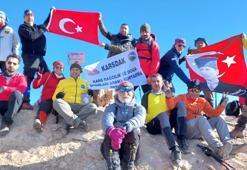 Karslı 13 dağcı, Cilo Dağı'nın zirvesine tırmandı