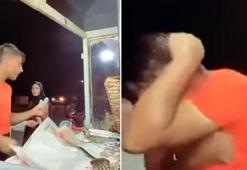 Dönerci canlı yayın yaparken silahlı saldırıya uğradı; o anlar kamerada