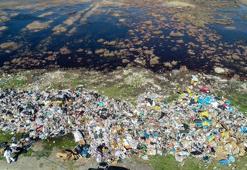 Milleyha Kuş Cenneti'nde yine çöp yığınları yükseliyor