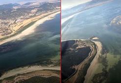 Eğirdir Gölü'nün yok oluşunu havadan görüntüledi
