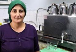 Kocasından devraldığı köy kahvesini 7 yıldır işletiyor