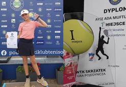 Genç tenisçi Ayşe Ada Müftüoğlu, Polonya’da şampiyon oldu