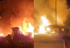 Palet fabrikasındaki yangın, 2 saatte söndürüldü