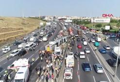 Küçükçekmece'de metrobüs kazası: 10 yaralı