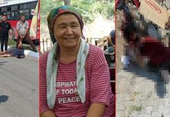 Eşini, parke taşı ile öldürdü