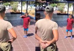 Tüfekle öldürülen Emir'in asker selamlama görüntüleri ortaya çıktı