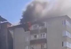 Prizde unutulan şarj aleti yangına neden oldu