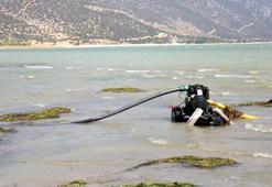Sondajla yer altı suyunu bitirince, yüzlerce pompayla gölün suyunu alıyorlar