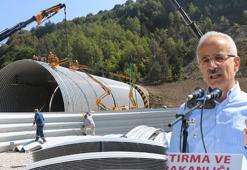 Bakan Uraloğlu: Bolu Dağı Tüneli'nin 67 metrelik çelik yapı imalatında 27 metre ilerleme sağladık
