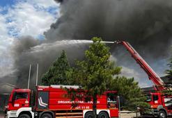Kayseri'de sünger fabrikasında yangın kontrol altında