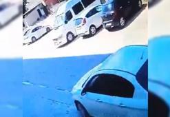 Otomobille çarptığı köpeğin üzerinden geçti, gözaltına alındı; olay kamerada