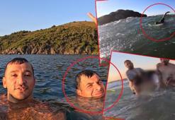 Engelli arkadaşının suda kaybolduğu anları görüntüledi