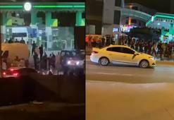 Sultangazi'de asker uğurlayan grup konvoy oluşturup yolu kapattı