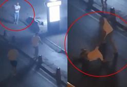 Esenler'de bıçaklı kavga kamerada