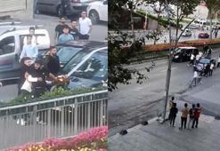 Sultangazi'de yolu kapatan düğün konvoyundakiler sivil polisi engelleyip böyle kaçtı