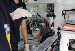 Yangında mahsur kalanları itfaiye kurtardı