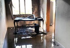 Uyuşturucu parası vermeyen annesi ile kavga edip, evi ateşe verdi