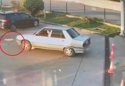 Tuzla'da akaryakıt istasyonundaki LPG'li otomobilde patlama kamerada