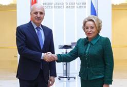 TBMM Başkanı Kurtulmuş, Rusya Federal Meclisi Federasyon Konseyi Başkanı Matviyenko ile görüştü