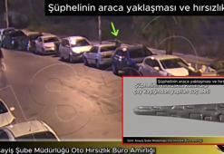 Çay kaşığı ile otomobilin kapısını açıp çalan şüpheli yakalandı