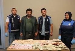 Dilencinin üzerinden 12 bin 980 TL çıktı