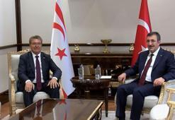 Cumhurbaşkanı Yardımcısı Yılmaz, KKTC Başbakanı Üstel ile bir araya geldi