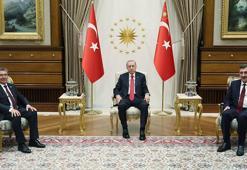 Cumhurbaşkanı Erdoğan, KKTC Başbakanı Üstel'i kabul etti