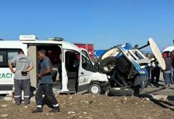 TIR ile kamyonet kazası ardından bölgeye giden cenaze aracı da traktörle çarpıştı: 2 ölü, 4 yaralı