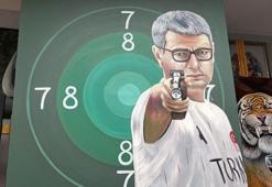 Yusuf Dikeç'in hedef noktasına yapacağı atışla tamamlanacak tablonun geliri depremzedelere bağışlanacak