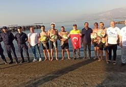 Hatay'da 4'üncü İskenderun Körfezi Açık Deniz Yüzme Maratonu tamamlandı