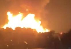 Bursa'da palet fabrikasında yangın