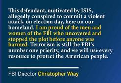 ABD'de seçim günü saldırı hazırlığında olan Afgan bir kişi gözaltına alındı