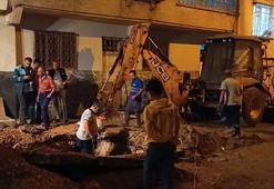 Gaziantep’te doğalgaz boru hattı delindi, gaz sızıntısı mahallede paniğe neden oldu