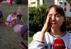 'Lily'nin öldüğü, sahibinin yaralandığı köpek saldırısı kamerada