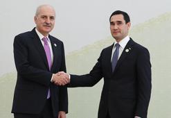 TBMM Başkanı Kurtulmuş, Türkmenistan’da resmi törenle karşılandı