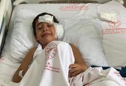 Rize'de okulun demir kapısı üzerine düşen çocuk yaralandı