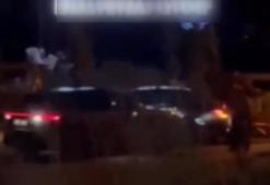 Kulüp başkanı, tartıştığı yönetim kurulu üyesinin aracına cipiyle çarptı; o anlar kamerada