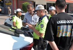 Dron destekli uygulamada yayalara yol vermeyen sürücülere 3 bin 135'er lira ceza