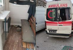 Hastane bahçesindeki ambulans ve güvenlik kulübesinin camlarını kıran şüpheliler aranıyor