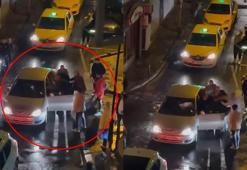Şişli’de yol kavgası: Araçtaki yolcuyu camdan çıkarmaya çalıştı