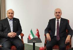 TBMM Başkanı Kurtulmuş, İran İslami Şura Meclisi Başkanı Galibaf ile görüştü