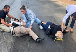 Kazada yaralanan 2 kişiye, nöbetten çıkan doktor müdahale etti