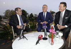 Beşiktaş Başkanı Arat, Galatasaray Başkanı Özbek ve TFF Başkanı Hacıosmanoğlu, Tüpraş Stadyumu'nda bir araya geldi