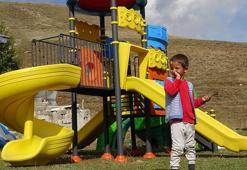 Otizmli Mahir için özel oyun parkı