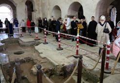 'Noel Baba'nın ayak bastığı mozaik kapatıldı