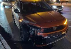 Avcılar D-100’de otomobile çarptı; yaya olarak kaçtı