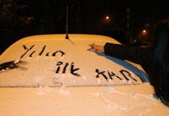 Yüksekova'ya mevsimin ilk karı yağdı