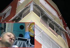 Ailesini ölümle tehdit edip, evi yakmaya kalkıştı