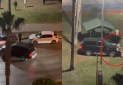 Parkta tartıştığı kişilere ciple çarptı