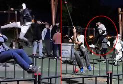 Avcılar'da parkta kamu malına zarar veren ve görevlilere saldıran 3 kişi yakalandı